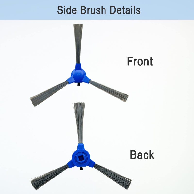 Tivcroxs قطعة غيار Tivcroxs مكونة من 28 قطعة متوافقة مع Eufy RoboVac 11S، 15C، 30، 30C، 12، 35C، 25C، 15T المكانس الكهربائية الروبوتية، فرشتان دوارتان، 12 مجموعة فلتر، 12 فرشاة جانبية، 2 مرشحات مسبقة - Image 4